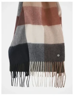 Basque Bold Check Wool Scarf Winter Accessory Mutli