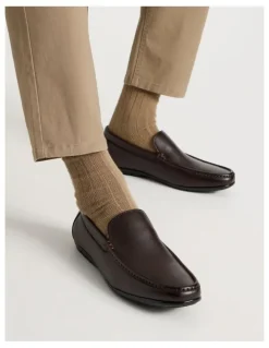 Basque Colt Leather Moccasin in Dark Brown