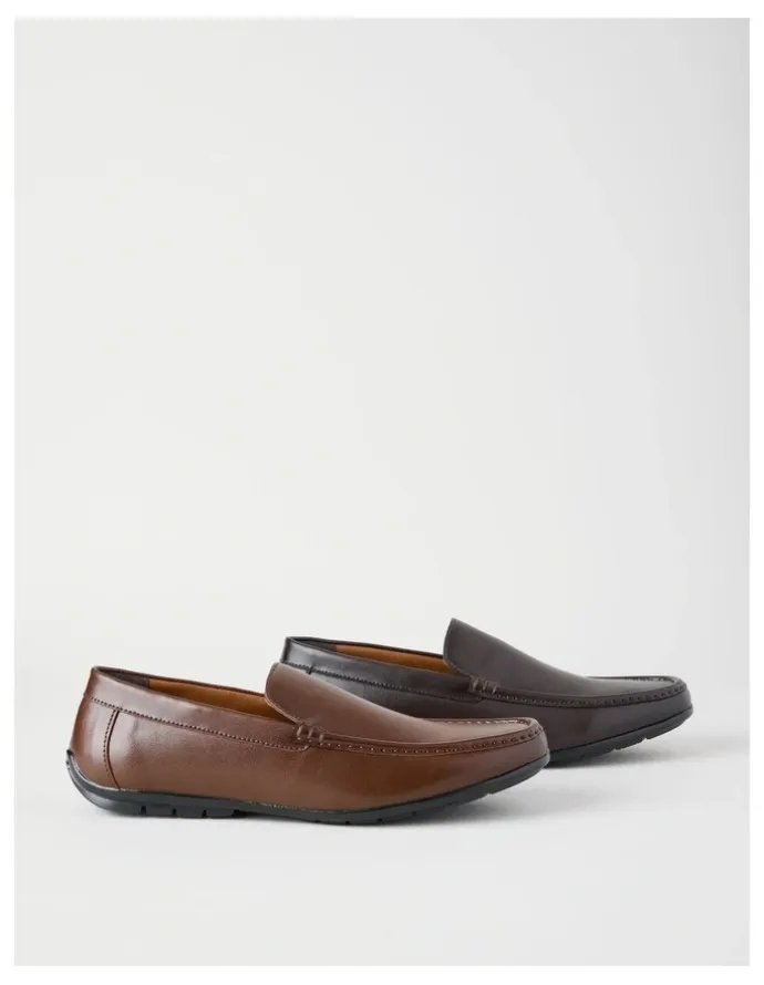 Basque Colt Leather Moccasin in Tan
