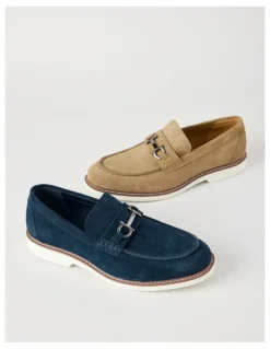 Basque Hector Casual Suede Loafer in Navy