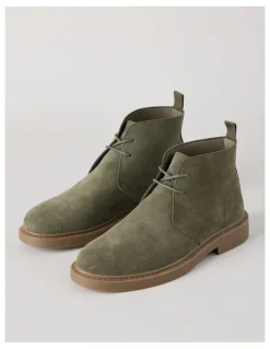 Basque Atlas Suede Chukka Boot in Khaki