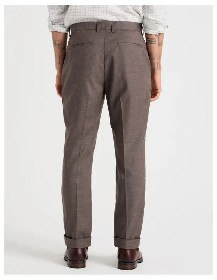 Basque Check Pants in Brown