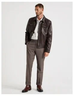Basque Check Pants in Brown