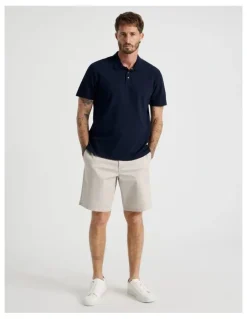 Basque Chino Shorts in Silver Grey