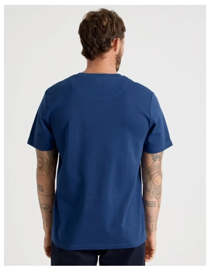 Basque Crew Neck T-Shirt in Cobalt