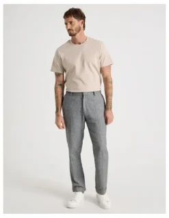 Basque Crew Neck T-Shirt in Ecru