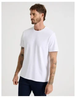 Basque Crew Neck T-Shirt in White