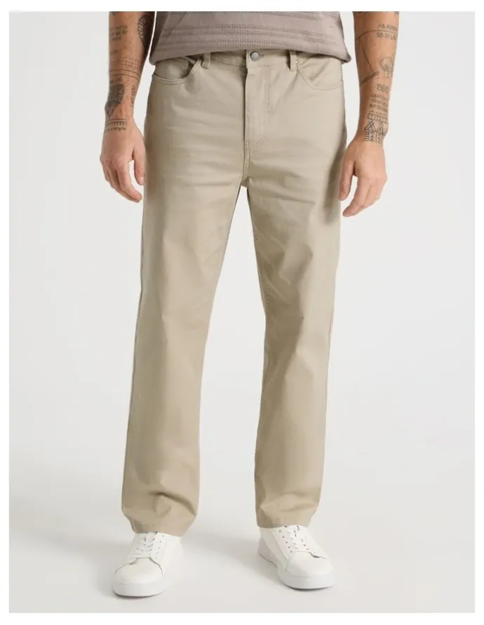Basque Five Pocket Casual Pant in Sand