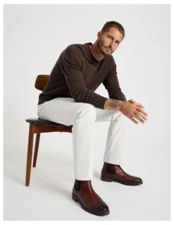 Basque Harvey Leather Chelsea Boot in Cognac