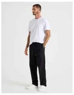 Basque Rugby Jogger Pants in Black