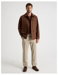Basque Straight Leg Chino Pant in Sand