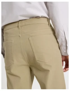 Basque Tech Twill Five Pocket Pants in Taupe