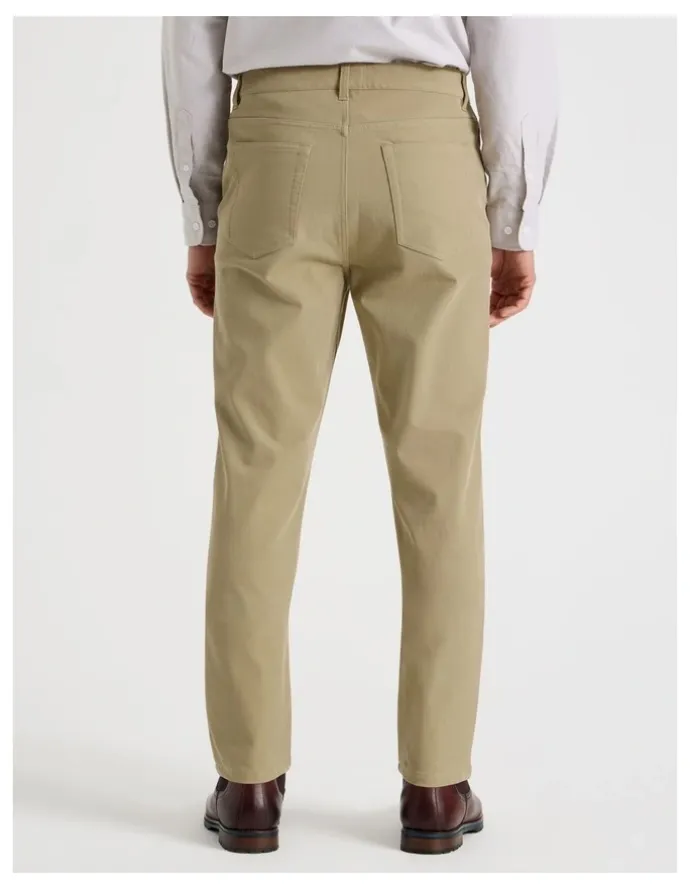 Basque Tech Twill Five Pocket Pants in Taupe