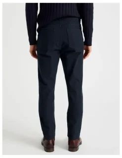 Basque Tech Twill Five Pocket Pants in Navy