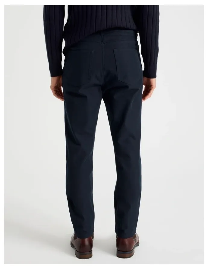 Basque Tech Twill Five Pocket Pants in Navy