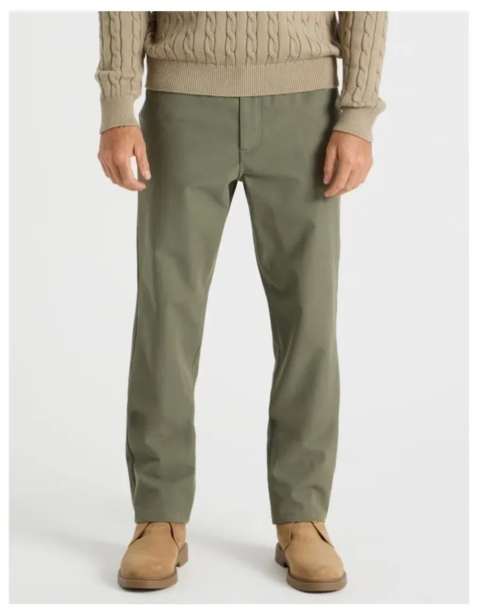 Basque Tech Twill Five Pocket Pants in Light Green