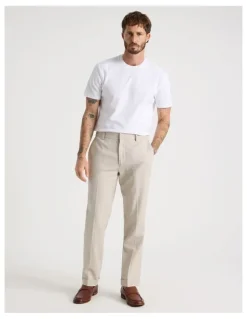 Basque Textured Pique T-Shirt in White