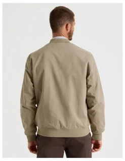 Basque Water Resistant Bomber Jacket in Sand