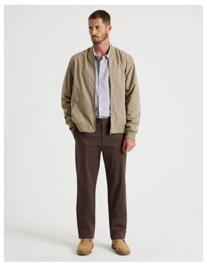 Basque Water Resistant Bomber Jacket in Sand