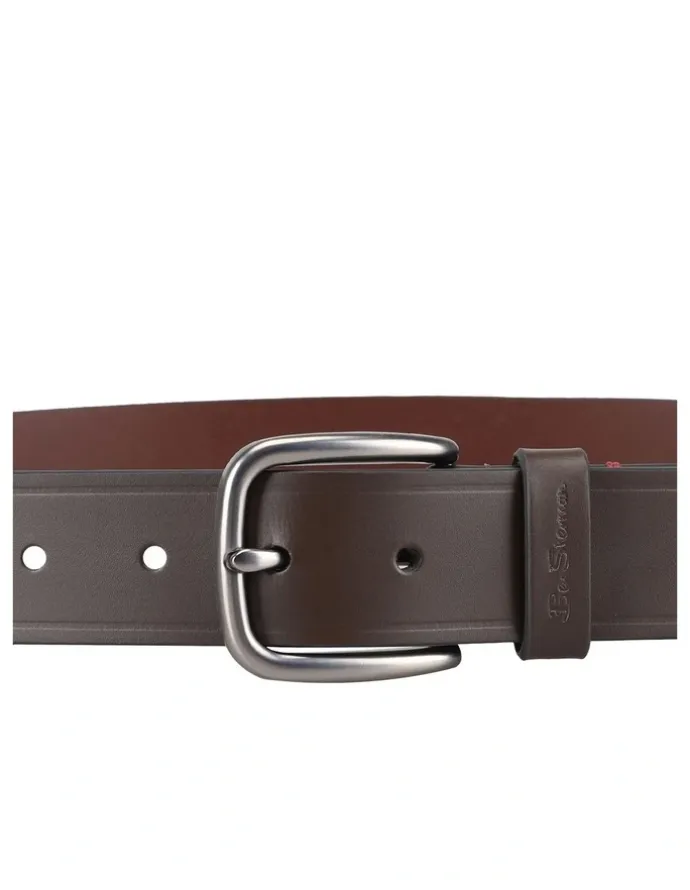 Ben Sherman Casual Belt in Dark Brown