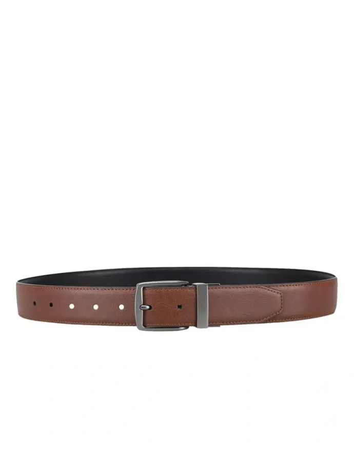 Ben Sherman Reversible Belt in Tan/Black