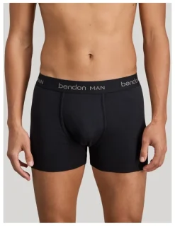 Bendon Man Cotton Classics Mens Trunk in Black