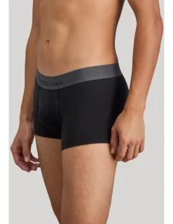 Bendon Man Cotton Low-Rise Mens Trunk in Black