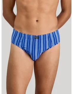 Bendon Man Cotton Stretch Mens Brief in Surf The Web Stripe