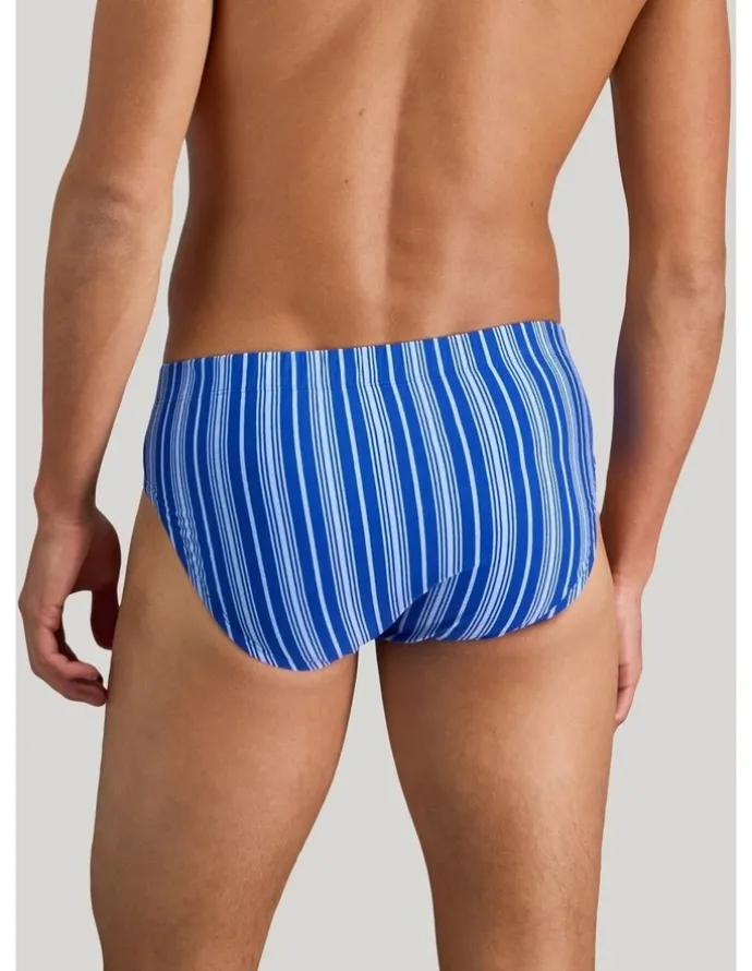 Bendon Man Cotton Stretch Mens Brief in Surf The Web Stripe