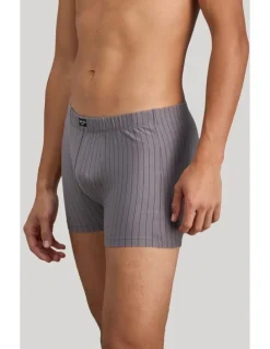 Bendon Man Cotton Stretch Mens Trunk in Ash Pinstripe