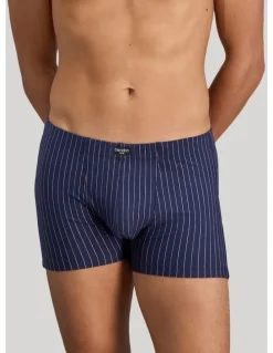 Bendon Man Cotton Stretch Mens Trunk in Peacoat Pinstripe