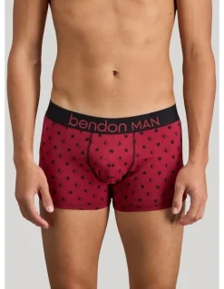 Bendon Man Retros Print Mens Trunk in Disrupted Spot Print