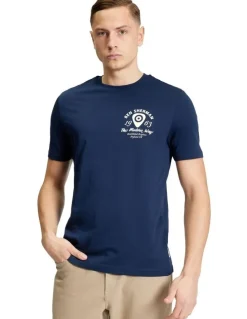Ben Sherman Acoustic Tee in Dark Navy