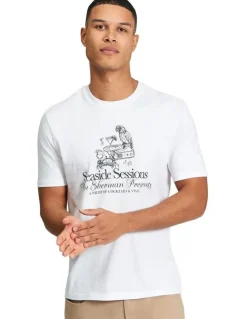 Ben Sherman Seaside Sessions Tee in White