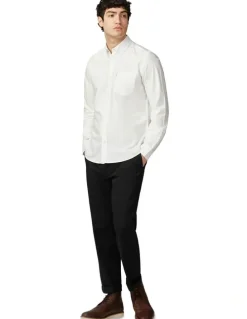 Ben Sherman Signature Oxford Long Sleeve Shirt in White