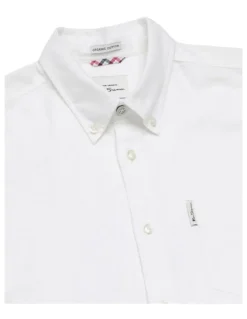Ben Sherman Signature Oxford Long Sleeve Shirt in White
