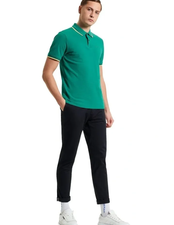 Ben Sherman Signature Pique Polo in Bright Green