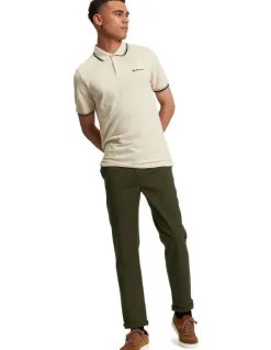 Ben Sherman Signature Pique Polo Shirt in Fog