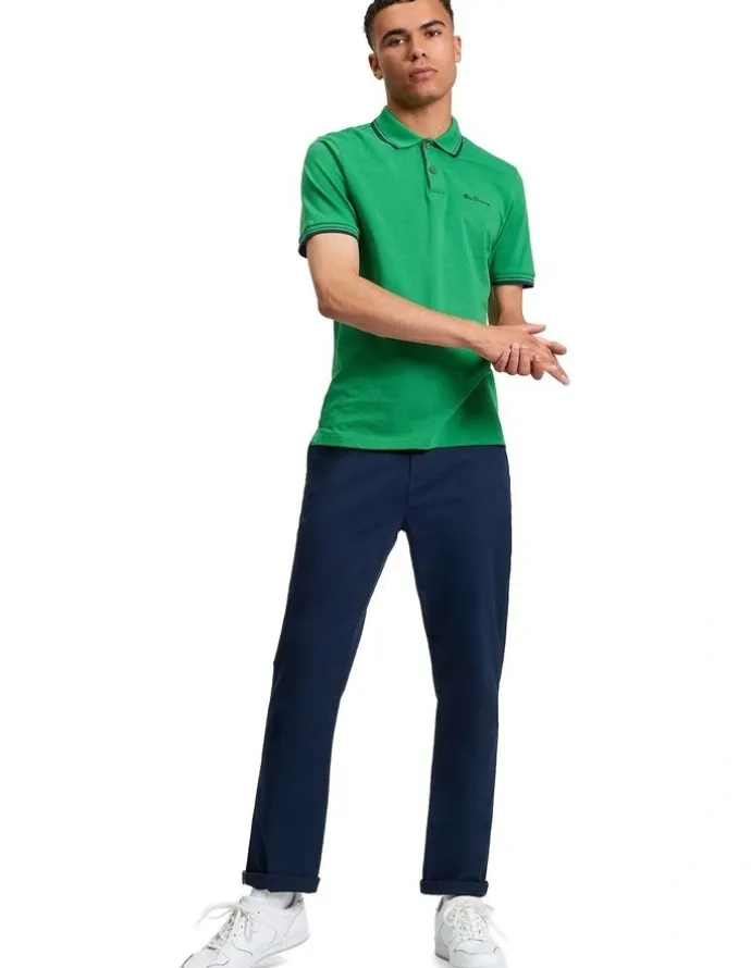 Ben Sherman Signature Pique Polo Shirt in Hunter Green
