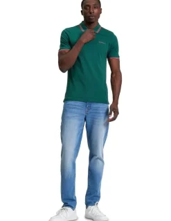 Ben Sherman Signature Pique Polo in Dark Green