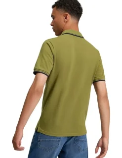 Ben Sherman Signature Pique Polo Shirt in Green