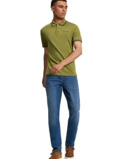 Ben Sherman Signature Pique Polo Shirt in Green