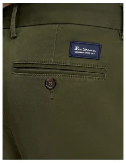 Ben Sherman Signature Slim Stretch Chino Pant in Khaki