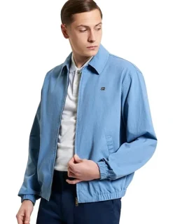 Ben Sherman Sports Blouson Jacket in Rivera Blue