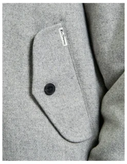 Ben Sherman Wool Melange Bomber in Grey