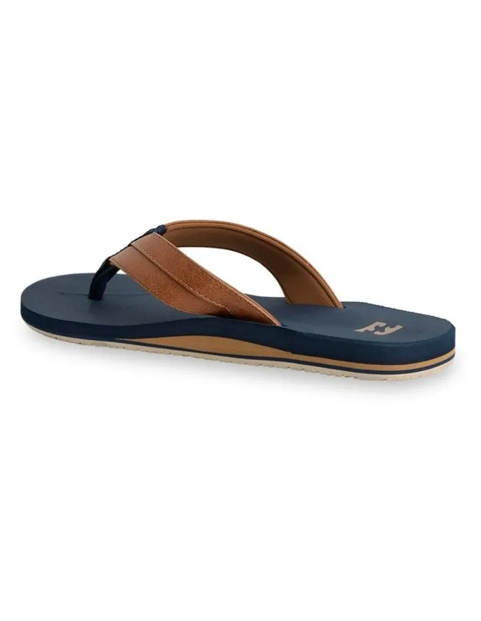 Billabong All Day Impact Thongs In Navy Tan