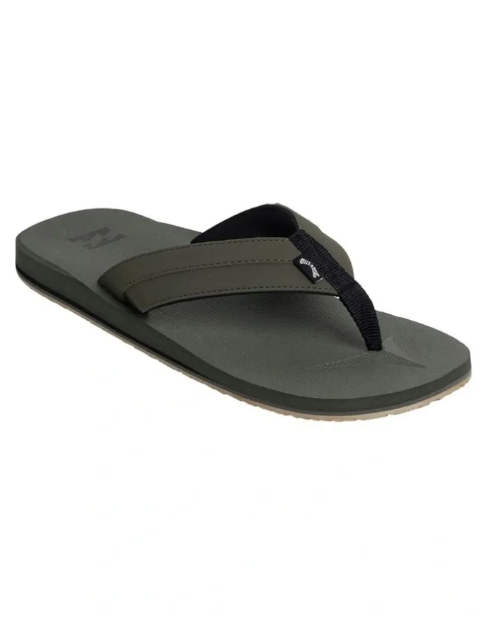 Billabong All Day Impact Thongs in Military Green
