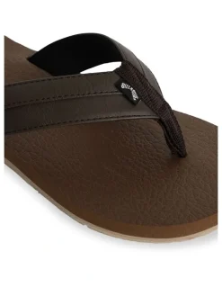 Billabong All Day Impact Cush Thongs In Camel
