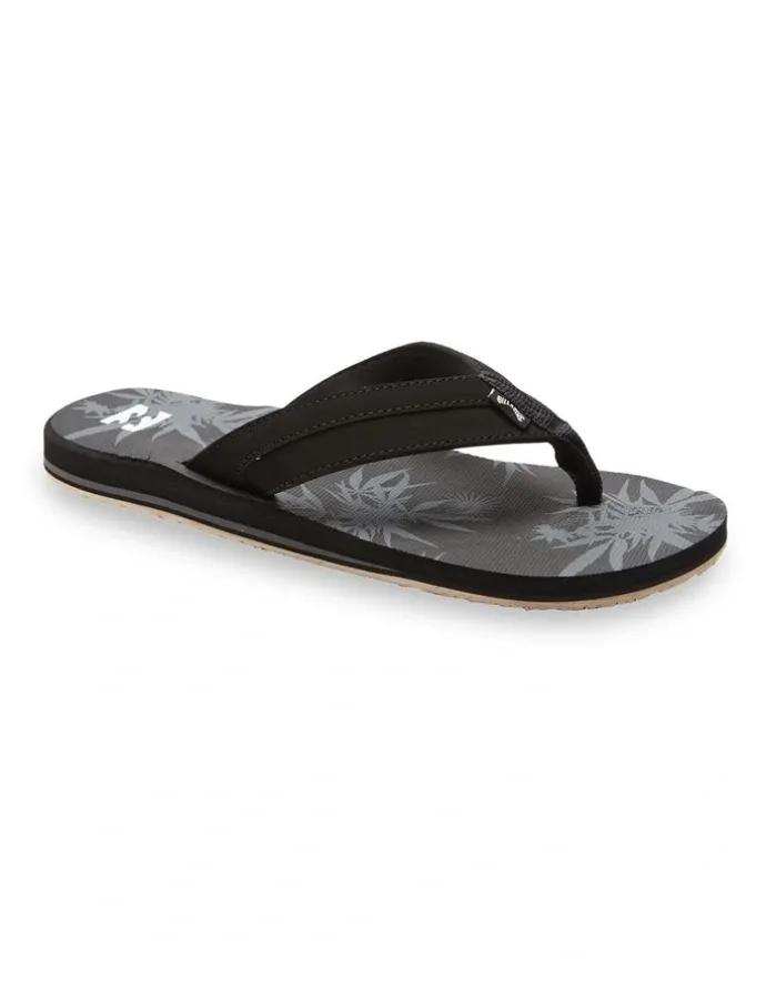 Billabong All Day Impact Print Sandals in Black