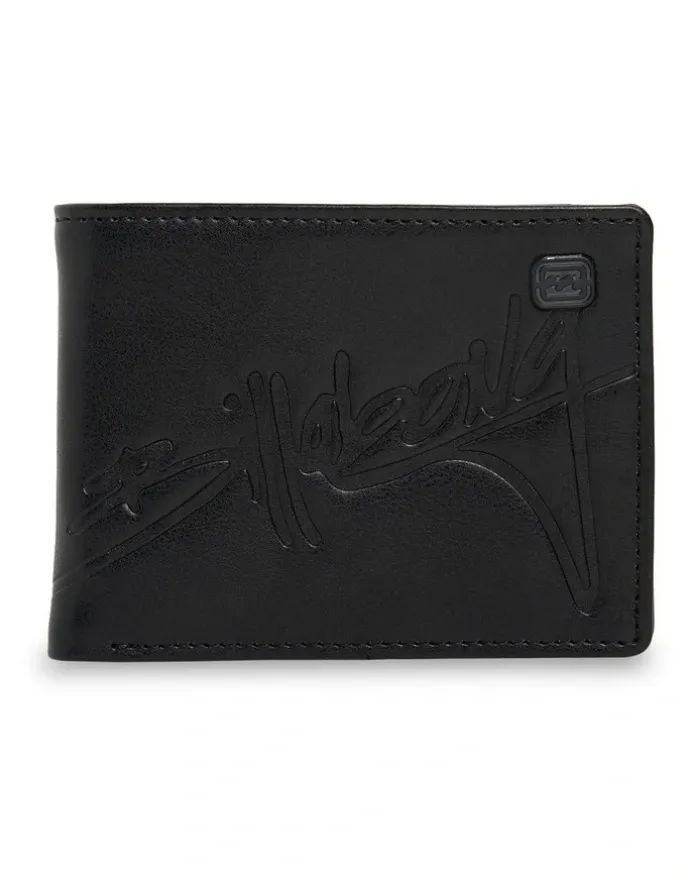Billabong Script Bi Fold Wallet in Black